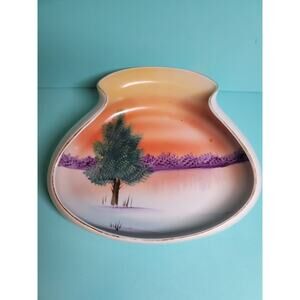 Frank Donahoo Tree on Snow Plate 5” Plate Made in Japan